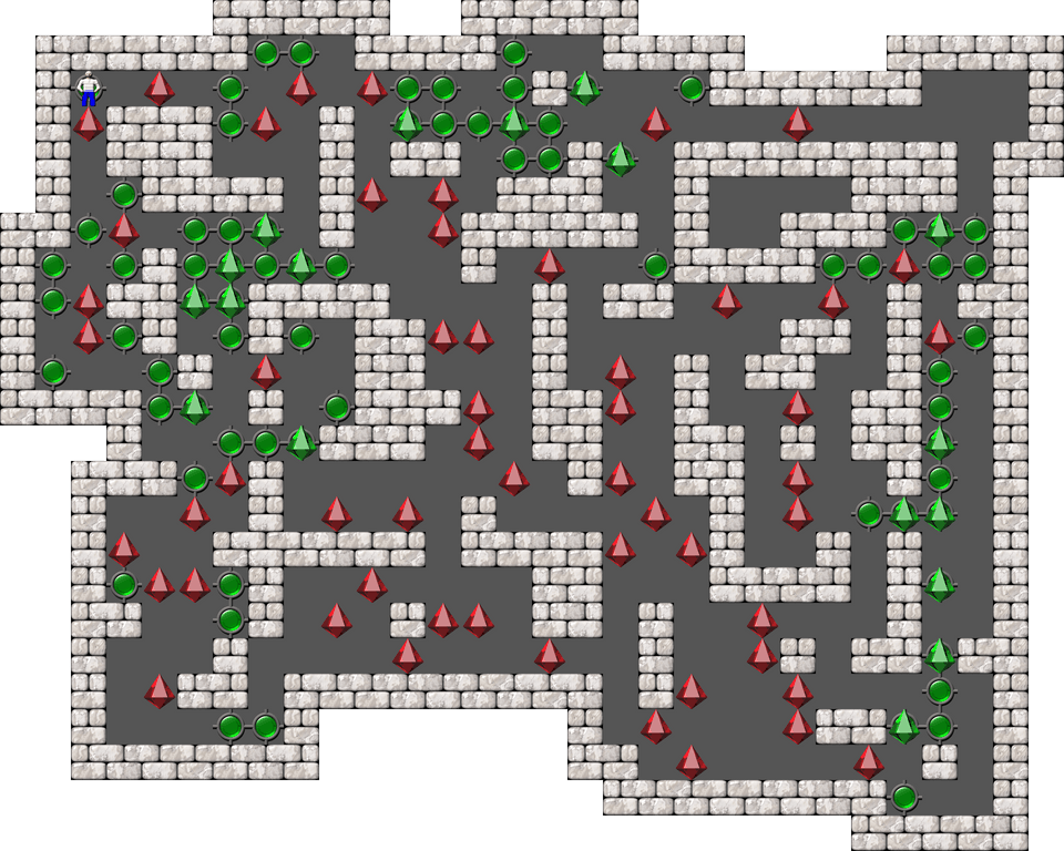 Sokoban Mass Remodel level 1201